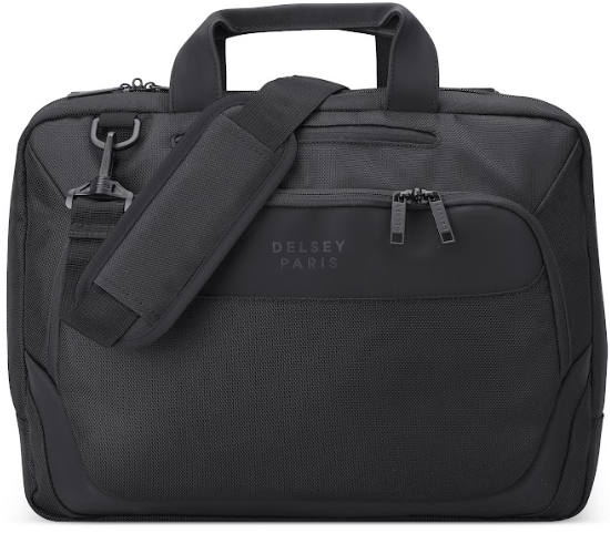 BSB264 Delsey Parvis Plus 2-Compartment Satchel - Front product view