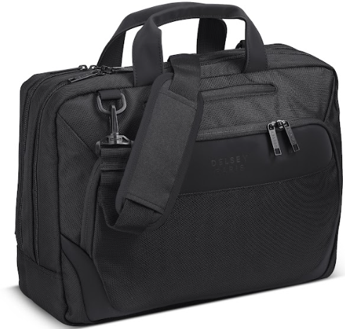 BSB264 Delsey Parvis Plus 2-Compartment Satchel - Angled product view