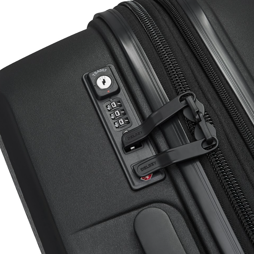 BSB268 Delsey Belmont Plus 55 cm Expandable Cabin Trolley - Lock detail