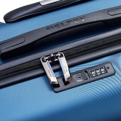 BSB269 Delsey Comete 55 cm Cabin Trolley - Top and lock detail