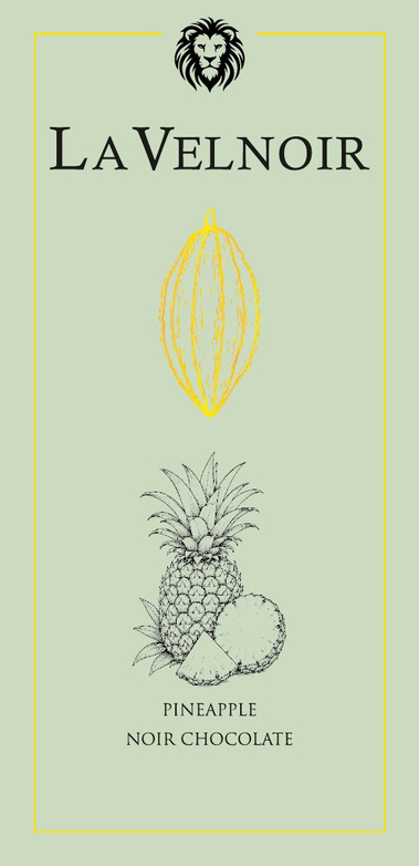 BSE127 La Velnoir Pineapple Noir Chocolate packaging