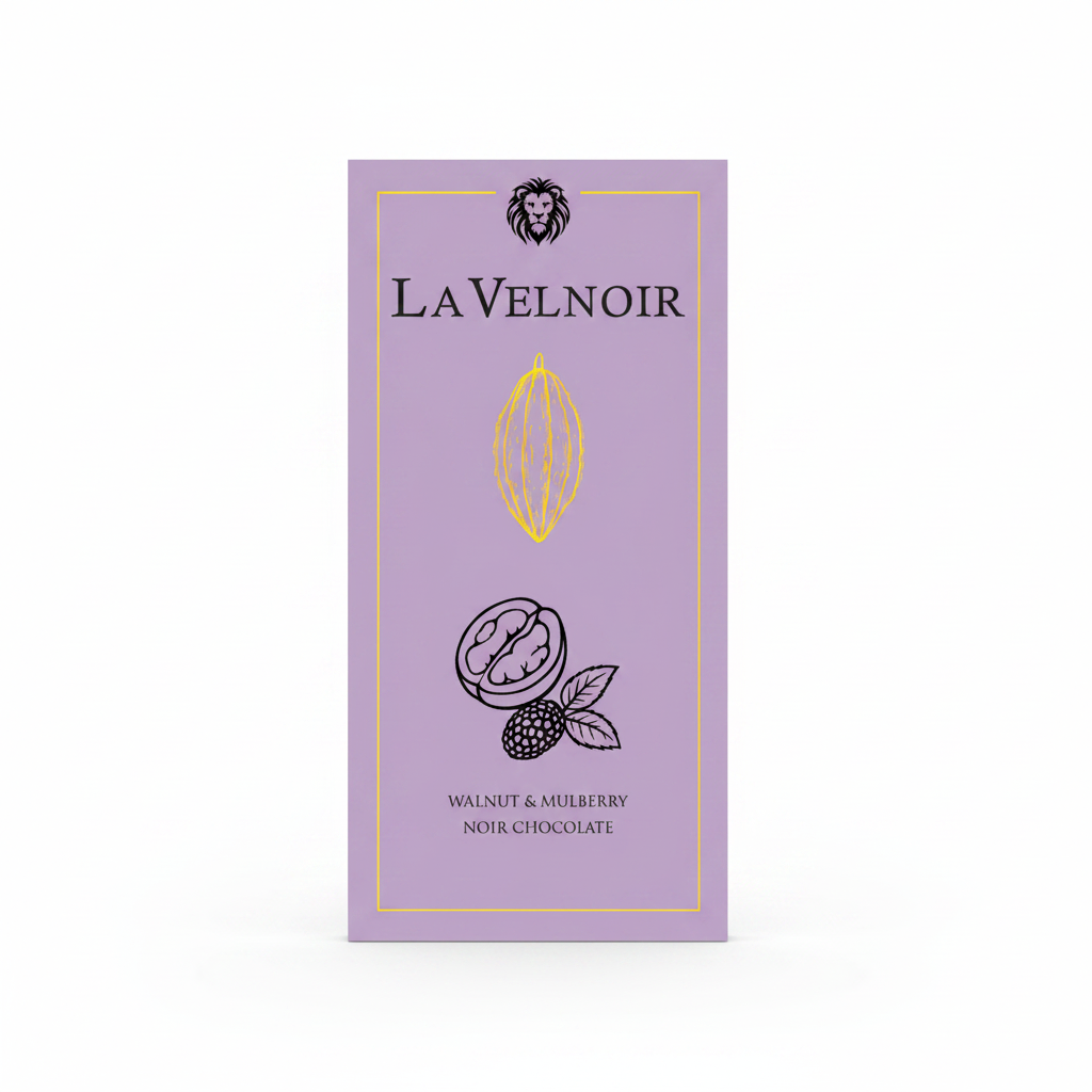 La Velnoir Walnut & Mulberry Noir Chocolate