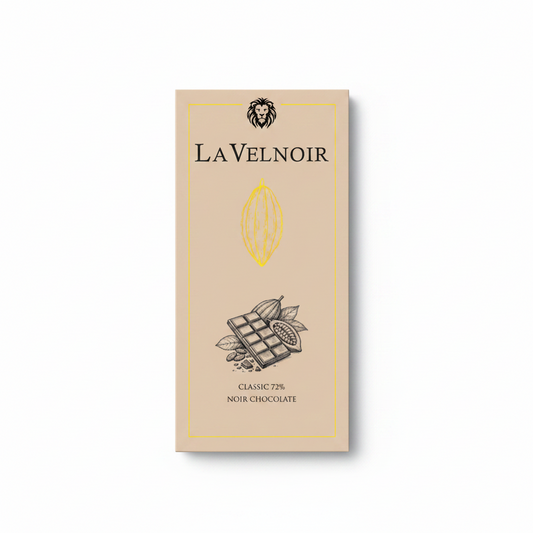 BSE131 La Velnoir Classic 72% Noir Chocolate packaging