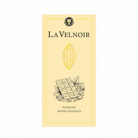 BSE132 La Velnoir Pistachio White Chocolate packaging