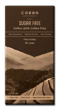BSE134 Carra Sugar-Free Coffee with Coffee Nibs Vegan Milk Chocolate