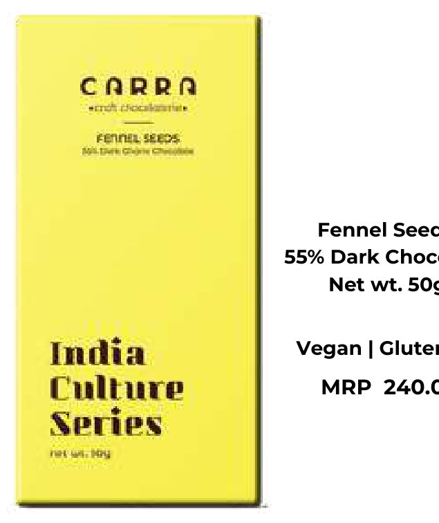 BSE142 Carra Fennel Seeds 55% Dark Chocolate