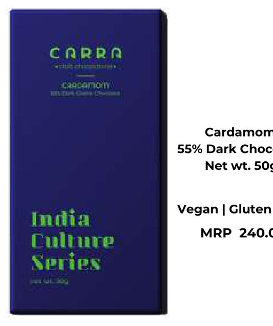 BSE143 Carra Cardamom 55% Dark Chocolate