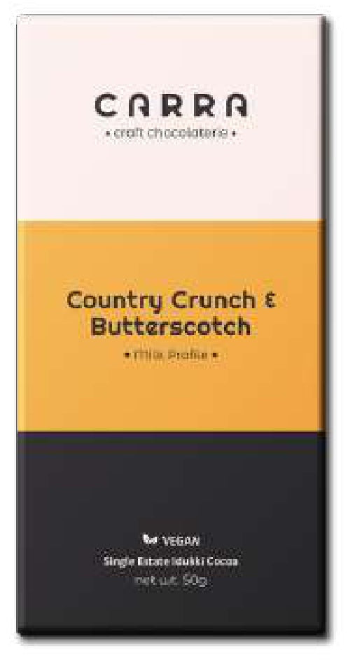 BSE145 Carra Country Crunch & Butterscotch Vegan Milk Chocolate