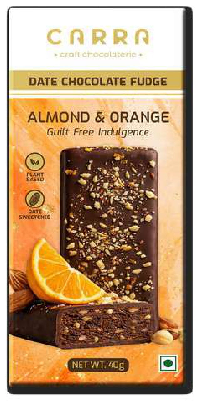 BSE149 Carra Almond & Orange Date Chocolate Fudge