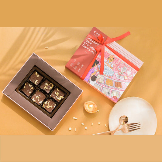 BSE158 Carra Kaju Katli Dark Chocolate Ganache
