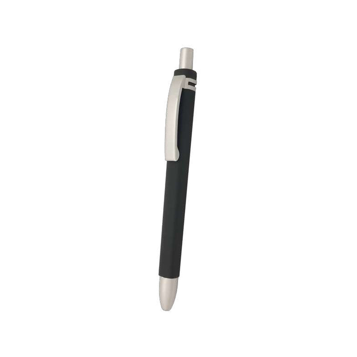 BSP108 - Gunmetal White Clip Pen product image
