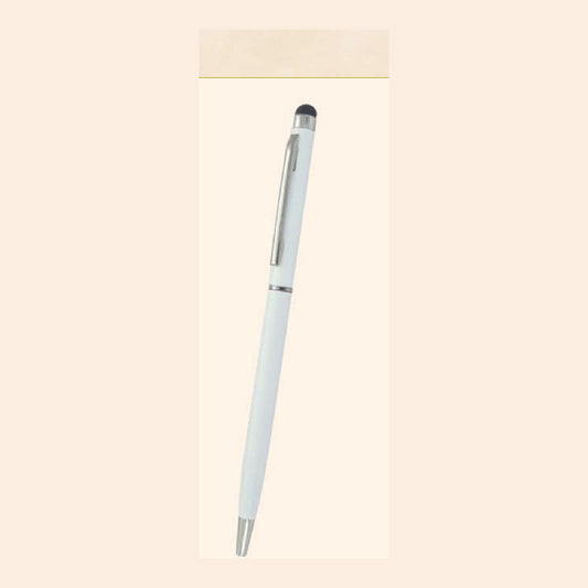 BSP40 - White & Silver Slim Pen product image