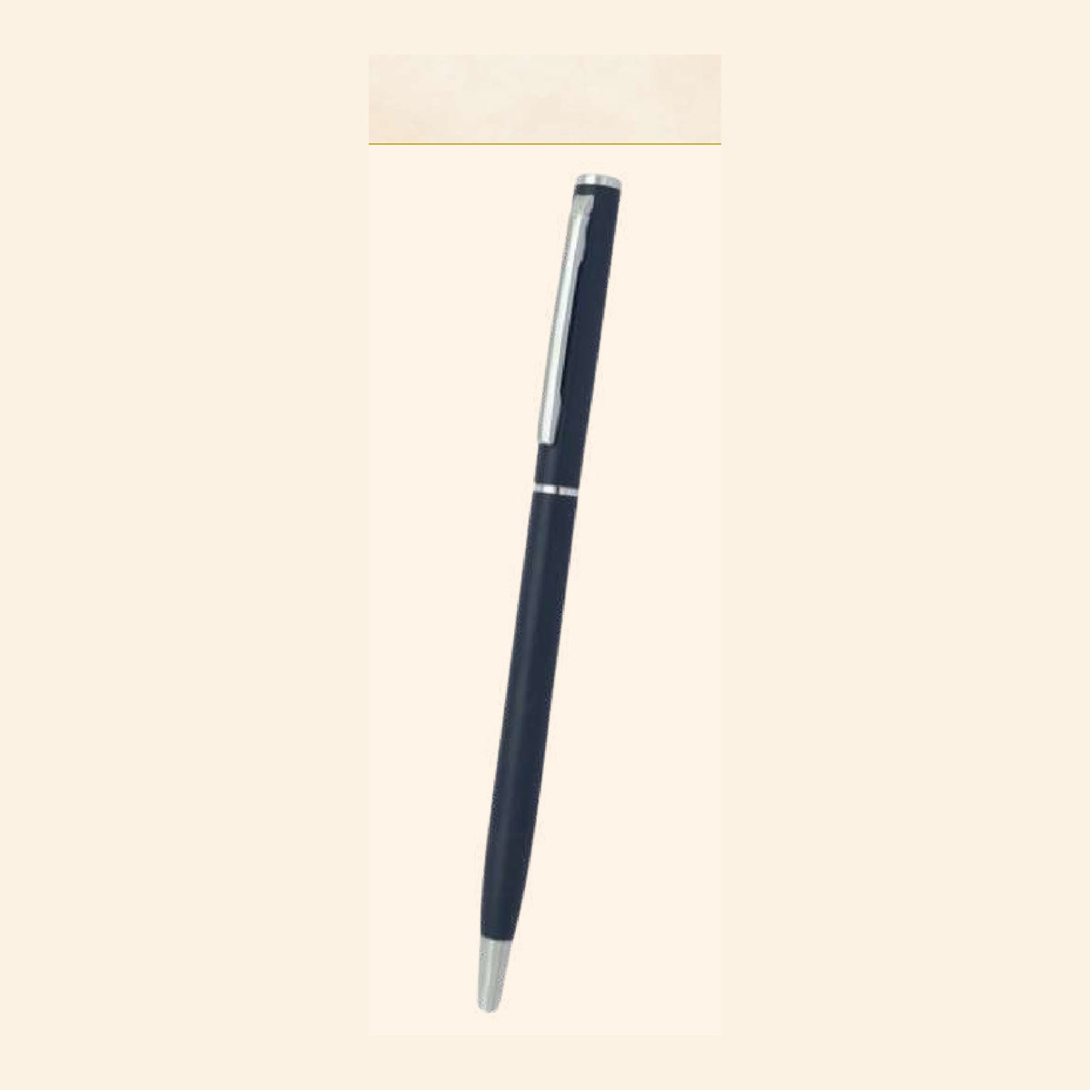 BSP41 - Navy Slim Silver Tip Pen product image