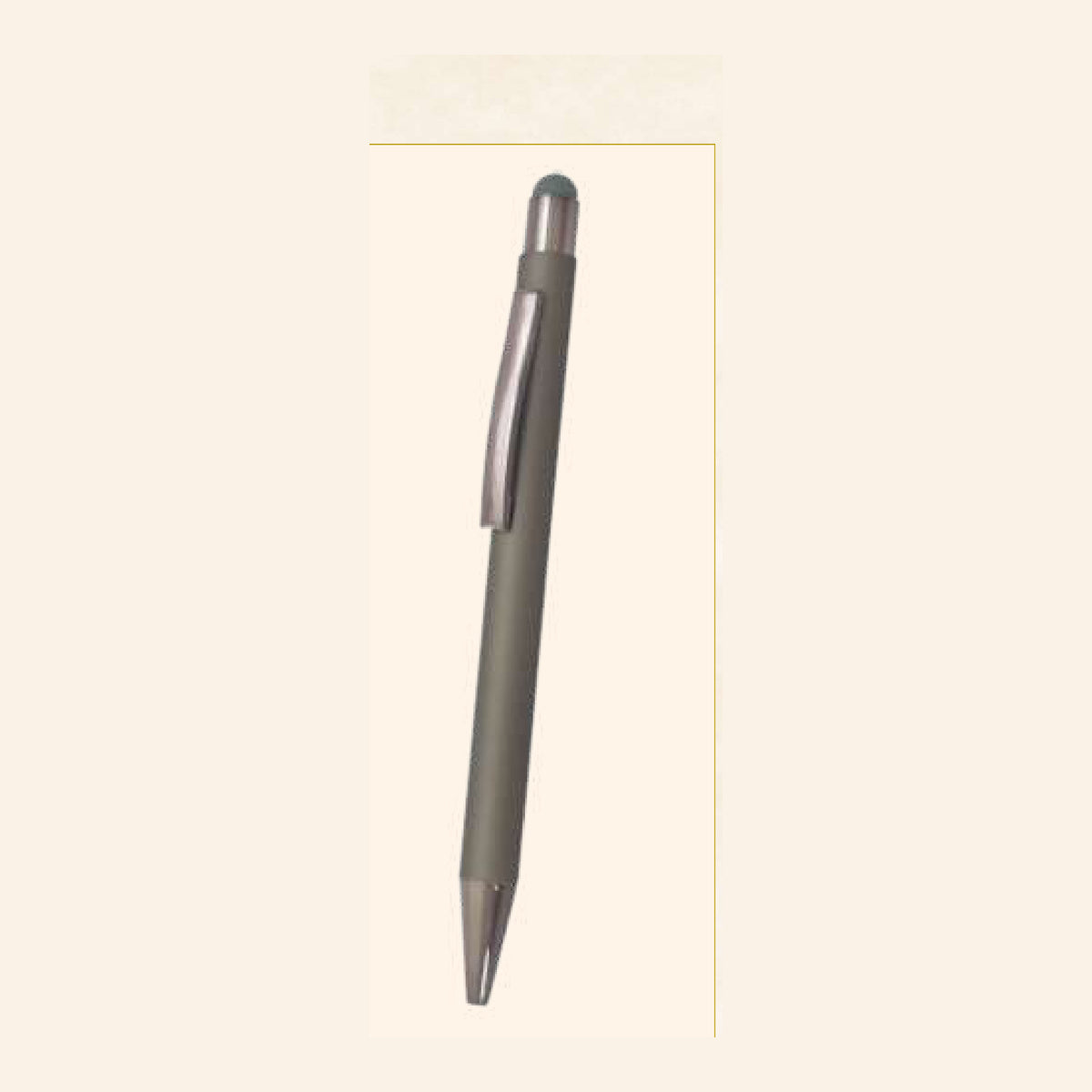 BSP45 - Gunmetal Silver Clip Pen product image
