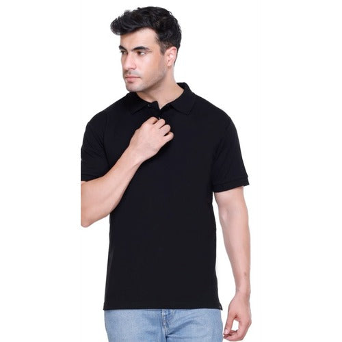 Winbarg Cotton Poly Stretch Polo Black