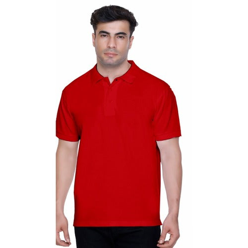 Winbarg Cotton Poly Stretch Polo Red