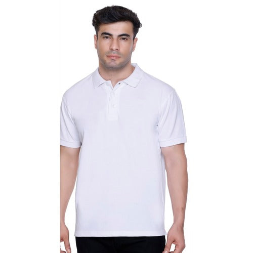 Winbarg Cotton Poly Stretch Polo White