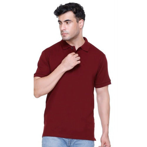 Winbarg Cotton Poly Stretch Polo Wine
