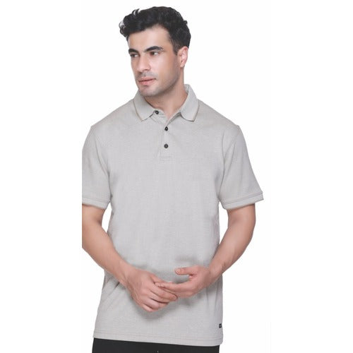 Winbarg Bird Eye Stretch Polo Tan Melange