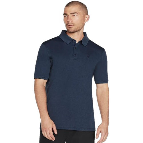 Skechers Polo T-Shirt Front Logo - Navy Blue