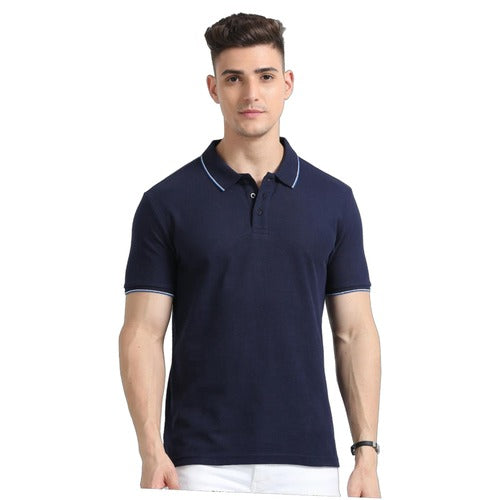 Skechers Tipped Collar Polo - Navy Blue