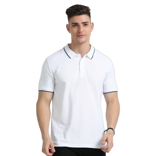 Skechers Tipped Collar Polo - White