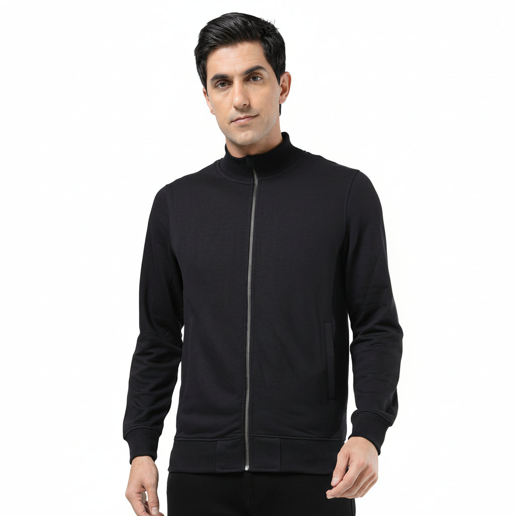 BST158 - WROGN High Neck Jacket - Black