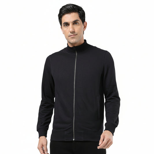 BST158 - WROGN High Neck Jacket - Black