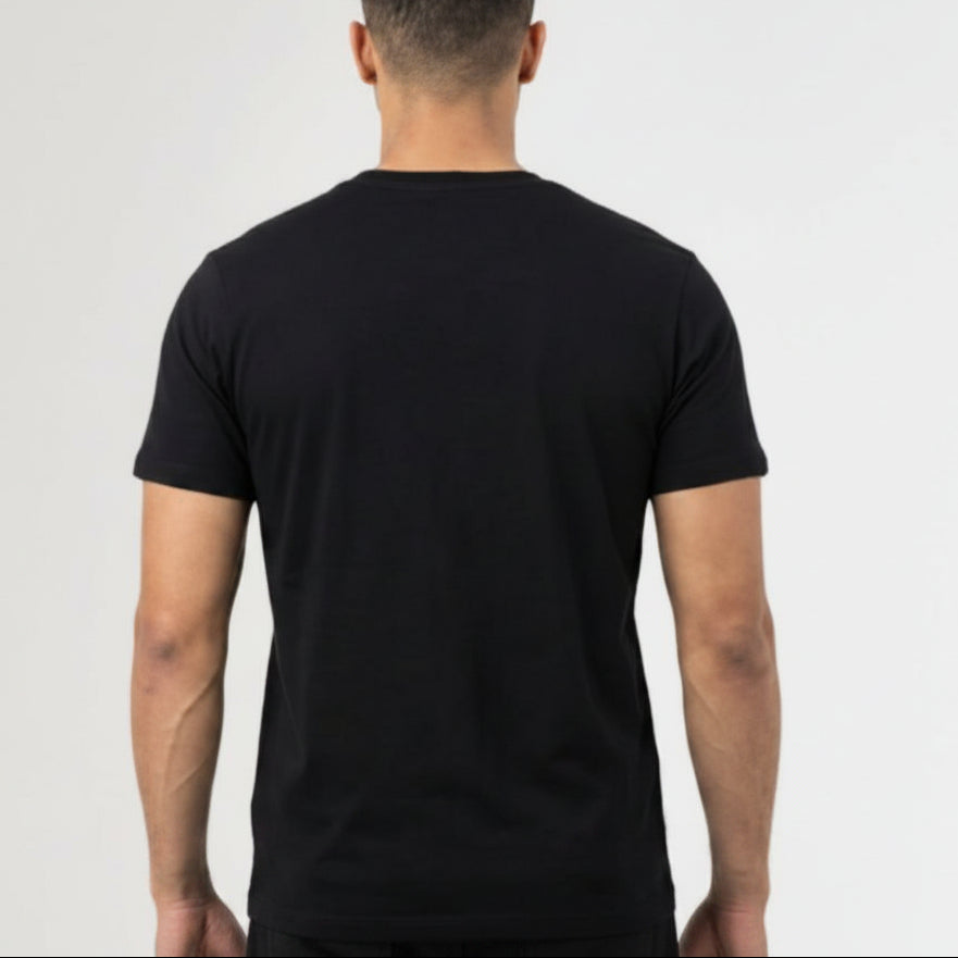BST159 - Pepe Jeans Ibiza Round Neck T-Shirt - Black back view