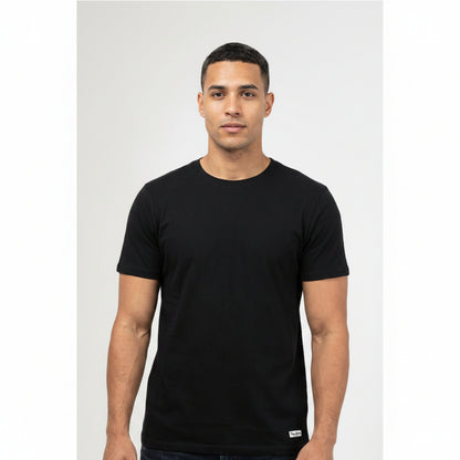 BST159 - Pepe Jeans Ibiza Round Neck T-Shirt - Black front view