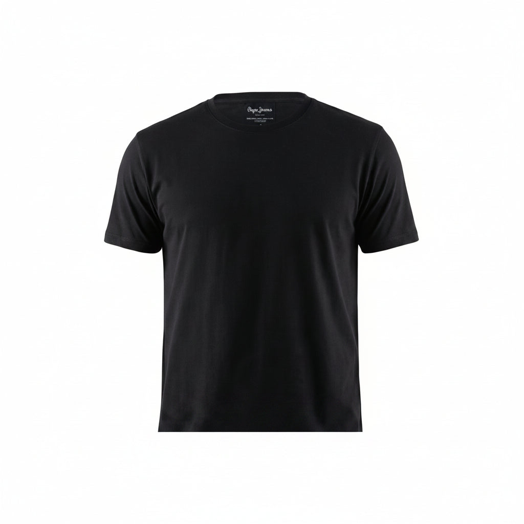 BST159 - Pepe Jeans Ibiza Round Neck T-Shirt - Black product view