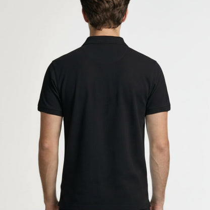 BST160 - Pepe Jeans Organico Polo T-Shirt - Black back view