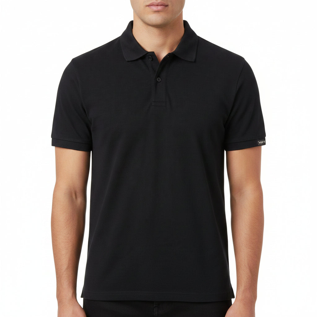 BST160 - Pepe Jeans Organico Polo T-Shirt - Black product view