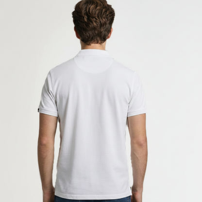 BST160 - Pepe Jeans Organico Polo T-Shirt - White back view