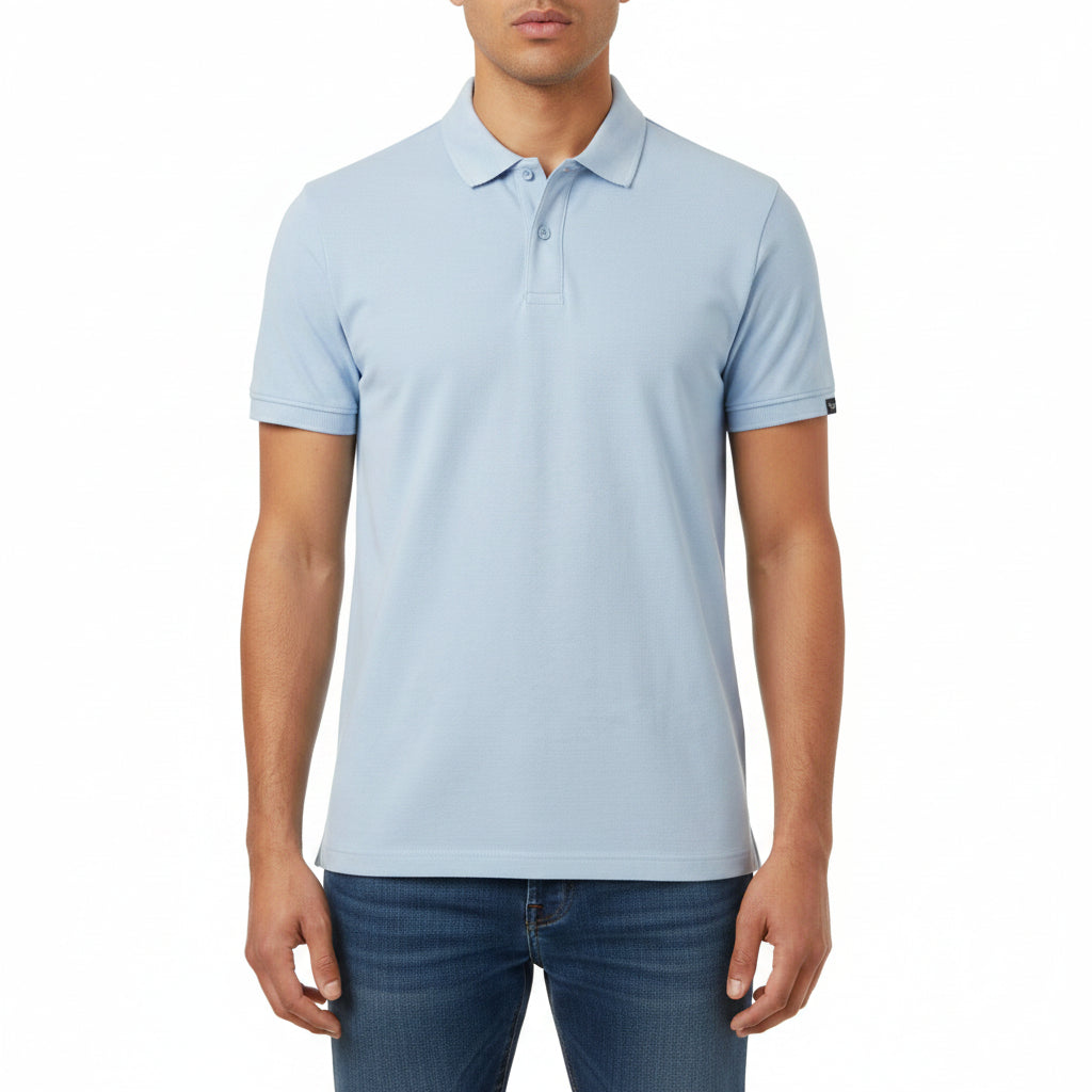 BST160 - Pepe Jeans Organico Polo T-Shirt - Light Blue product view