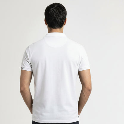 BST161 - Pepe Jeans Milano Polo T-Shirt - White back view