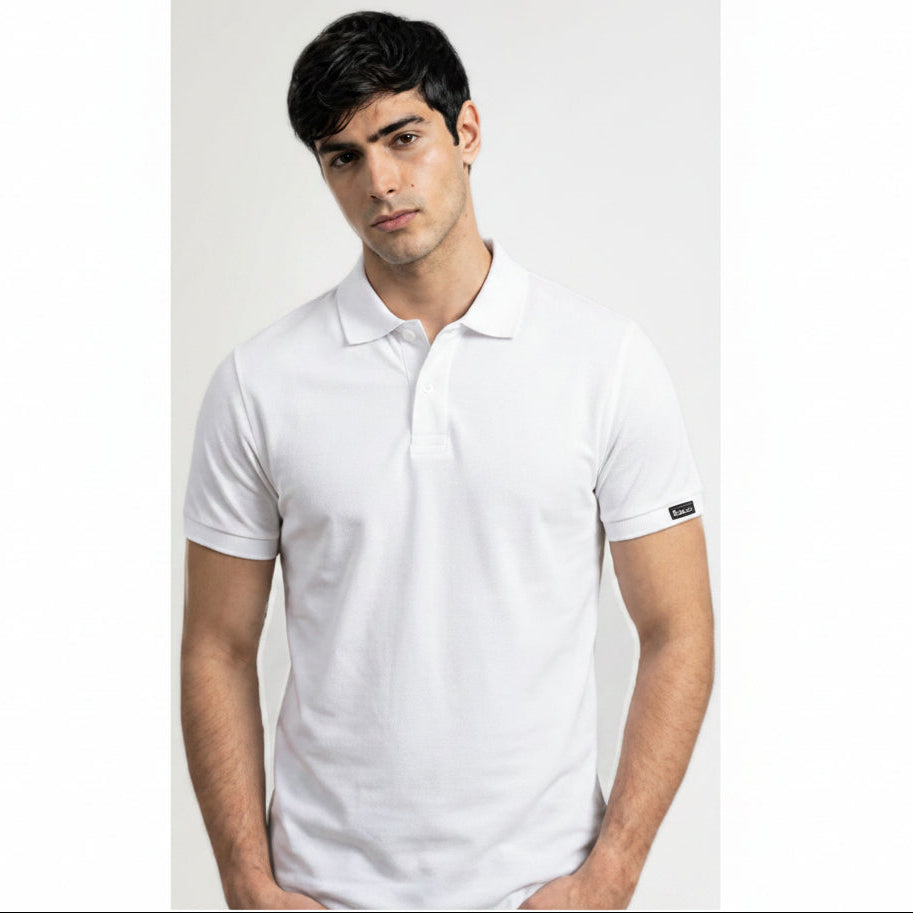 BST161 - Pepe Jeans Milano Polo T-Shirt - White front view