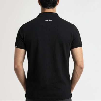 BST161 - Pepe Jeans Milano Polo T-Shirt - Black back view