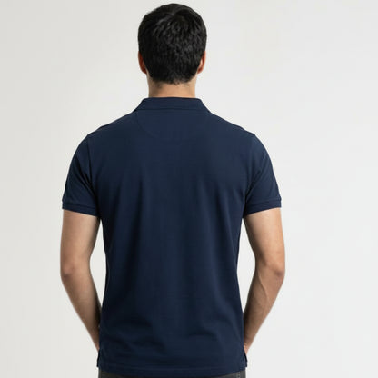 BST161 - Pepe Jeans Milano Polo T-Shirt - Navy Blue back view
