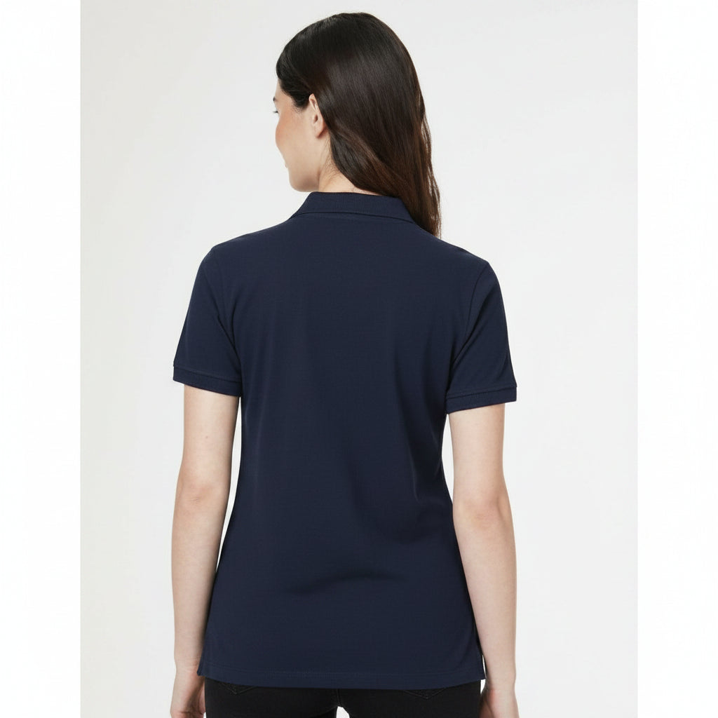 BST162 - Pepe Jeans Ella Polo T-Shirt - Navy Blue back view