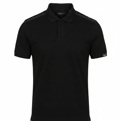 BST163 - Pepe Jeans Berlinn Polo T-Shirt - Black product view