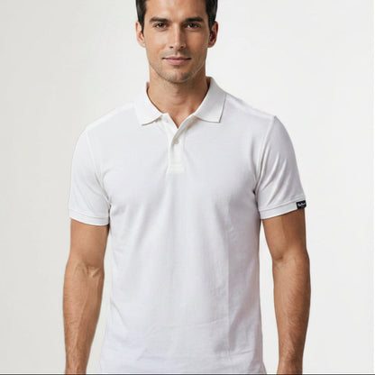 BST163 - Pepe Jeans Berlinn Polo T-Shirt - White front view