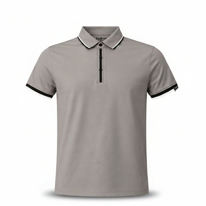 BST164 - Pepe Jeans Madrid Tipping Polo T-Shirt - Grey product view