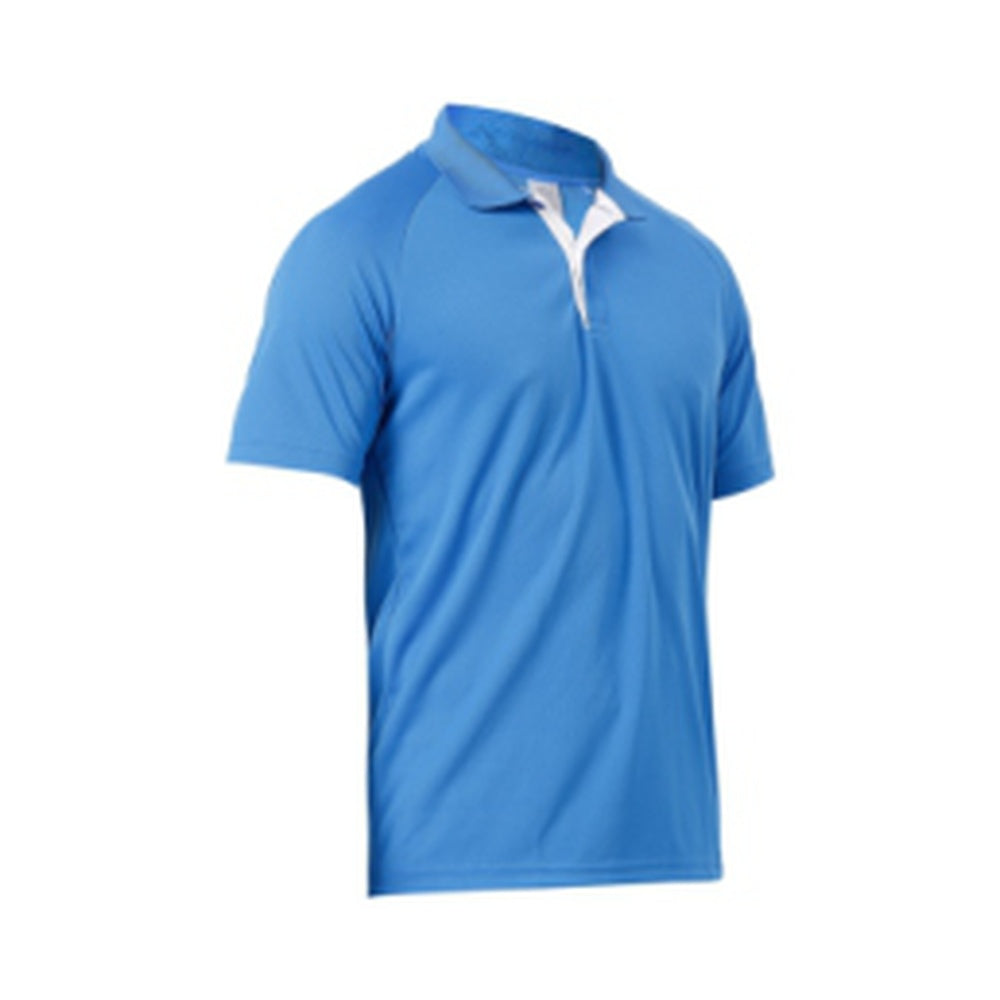 BST165 - Adidas B Series Dry-Fit Polo T-Shirt - Blue front view