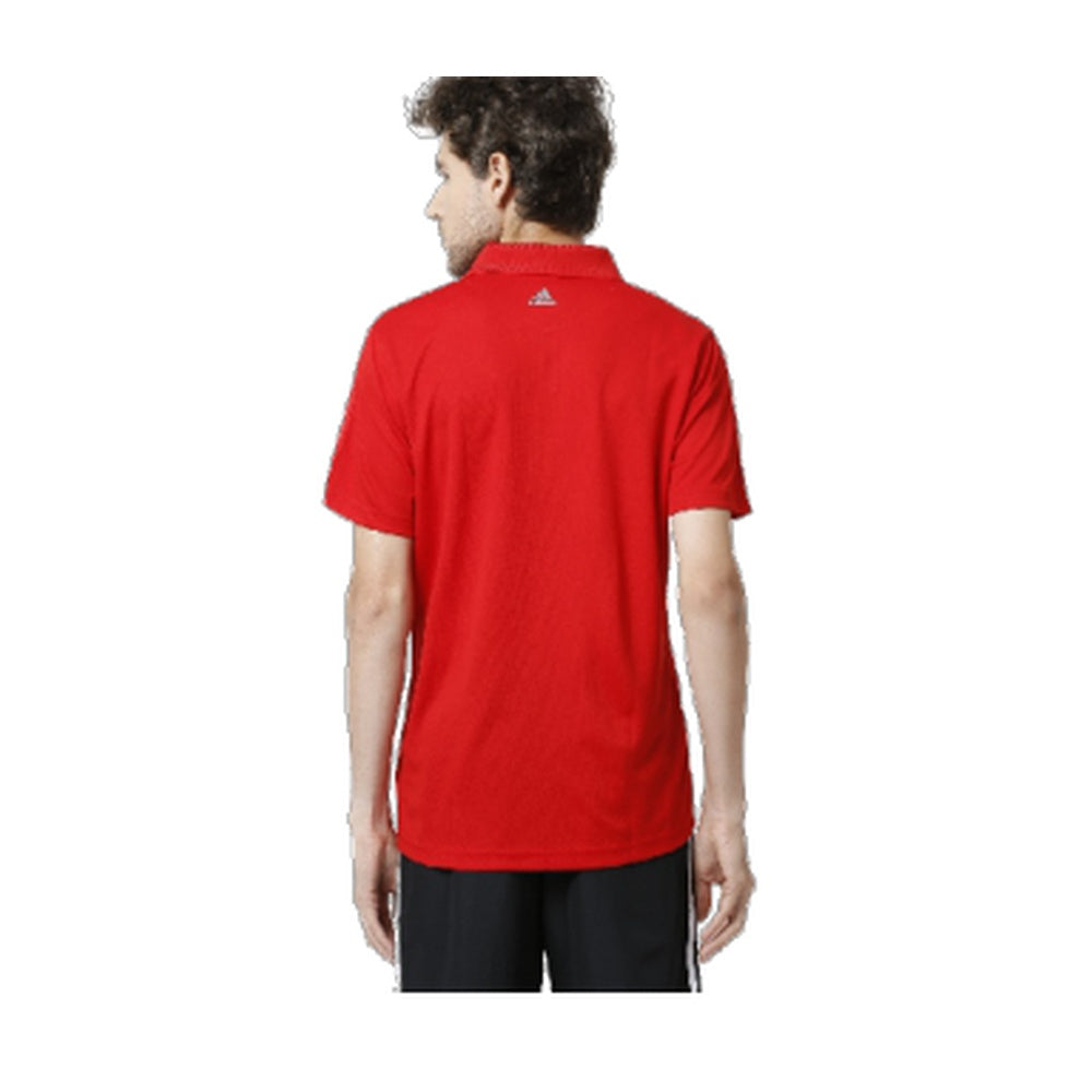 BST166 - Adidas S Series Dry-Fit Polo T-Shirt - Red back view