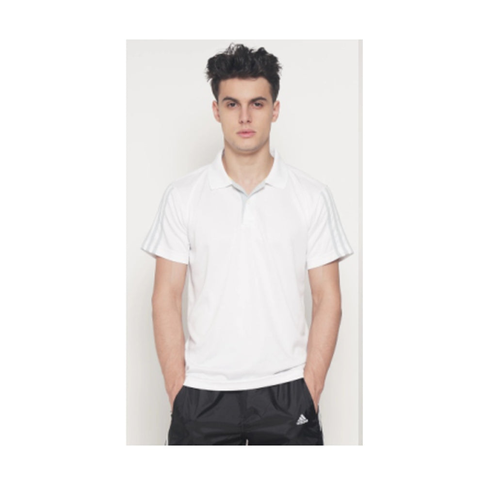 BST166 - Adidas S Series Dry-Fit Polo T-Shirt - White front view