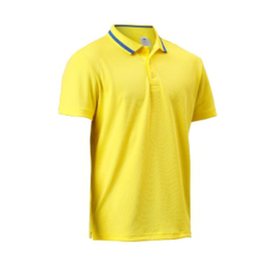 BST167 - Adidas Essex Tipping Polo T-Shirt - Yellow front view