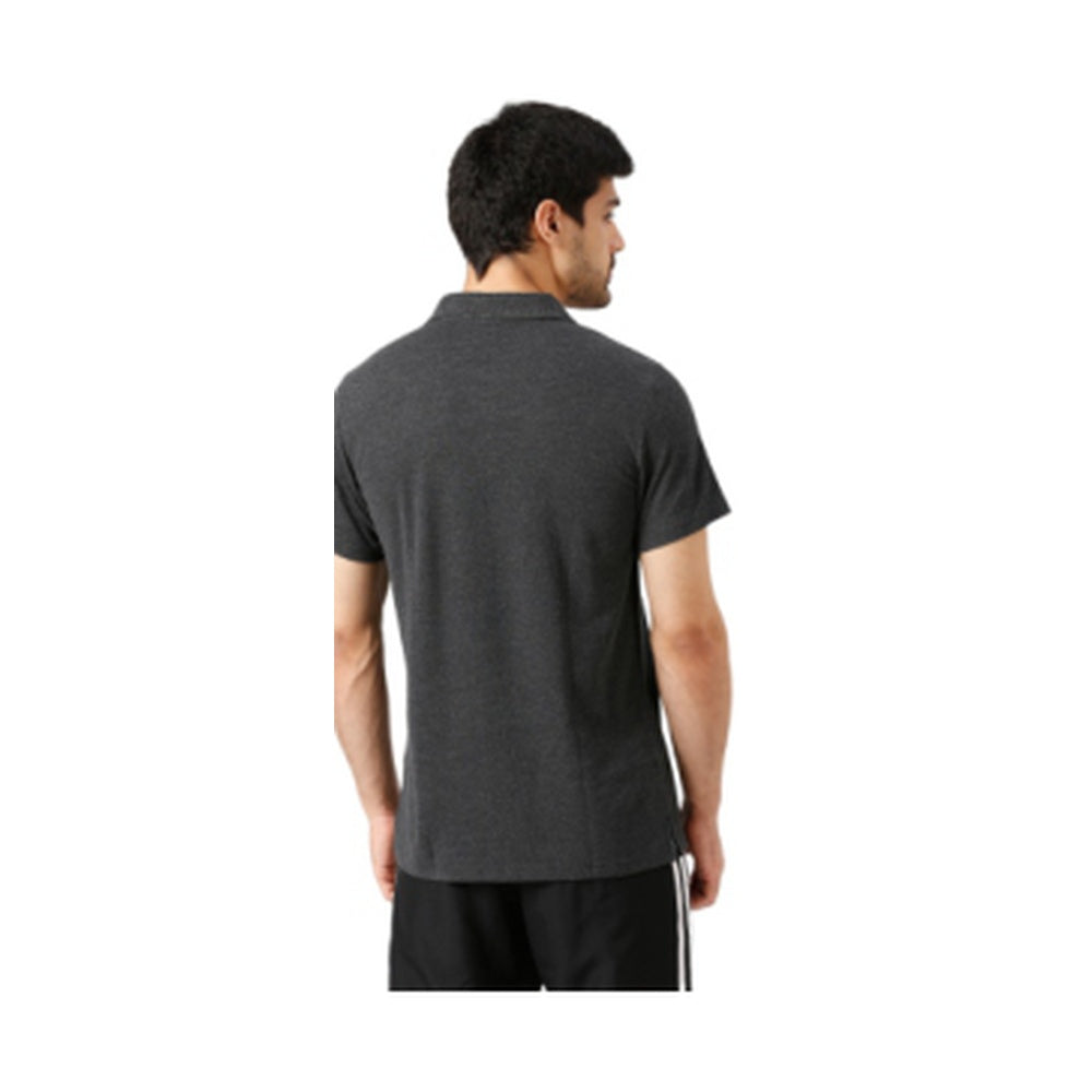 BST169 - Adidas Base Poly Cotton Polo T-Shirt - Black back view