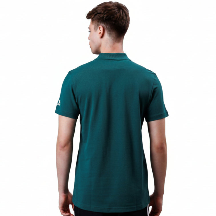 BST170 - Adidas HI Poly Cotton Polo T-Shirt - Green back view