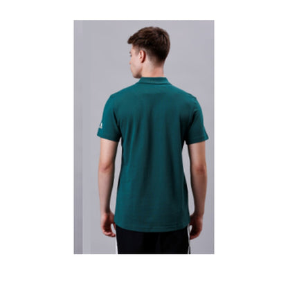 BST170 - Adidas HI Poly Cotton Polo T-Shirt - Green back view